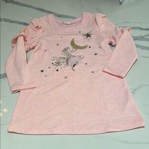 Truly Me Pink Long Sleeve Dress